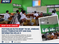 Merangkai Arah, Menyusun Masa Depan: MGMP TIK MA Kabupaten Jombang Satukan Langkah Menyusun Pembelajaran Informatika